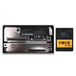 Carte mémoire McBoot v1.966 pour Console de jeu PS2 FMCB version 1.966 adaptateur réseau Sata
