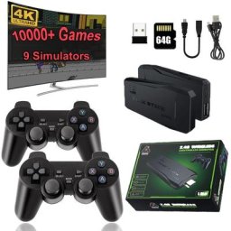 Console de jeu vidéo M8 avec 20000 jeux intégrés manette sans fil TV Game Stick rétro 4K HD