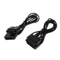 Câble d'extension pour manette de jeu cordon de données de 1.8m 1 à 2 pièces pour Nintendo SNES