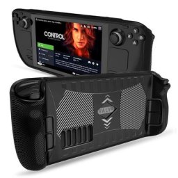 Coque arrière de protection en silicone souple pour console de jeu Steam Deck coque antichoc