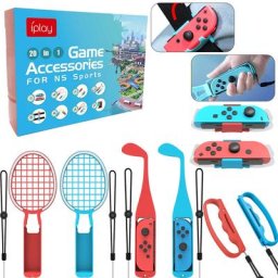 Kit d'accessoires de jeu pour Nintendo Switch 20 en 1 Joy-con poignée pour manette de jeu