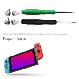 Pièces de rechange pour manette de jeu Nintendo Switch en métal avec boucle de verrouillage