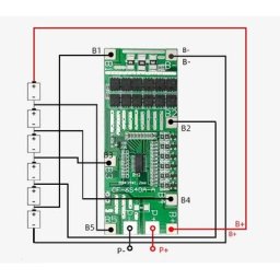 Batterie Lithium-ion 24V 6S 40A 18650 éclairage solaire Bms Pcb avec Balance pour Scooter et