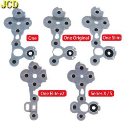 JCD – 5 boutons en silicone gris pour manette Xbox Elite V2 série S/X en caoutchouc conducteur
