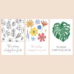 Étiquettes autocollantes scellées en papier couché 5x8cm pour boîte-cadeau fournitures