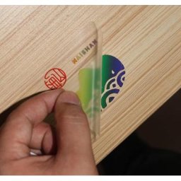 Autocollants de logo personnalisés étanches étiquette en métal brillant doré étiquette de