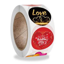 Étiquettes autocollantes pour la saint-valentin 100 à 500 pièces étiquettes de scellage pour