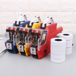Étiquettes de prix en papier 10 rouleaux autocollant Double rangée pour pistolet étiqueteur