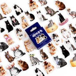 Autocollants décoratifs Mr. ata ao Cat pour carte sceau d'enveloppe journal intime scrapbooking