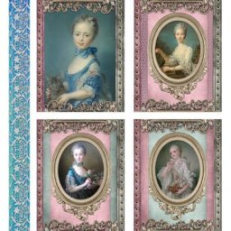 Autocollant rétro baroque Court Vintage étiquette Scrapbooking artisanale décorative pour Album
