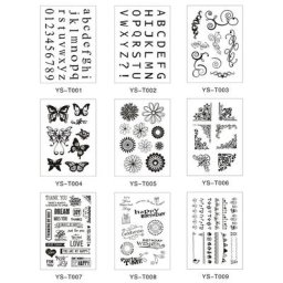 Tampon de sceau en Silicone clair Alphabet bricolage Scrapbooking gaufrage d'album Photo carte