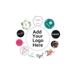 100 pièces autocollants carrés ronds DIY autocollants de sceau personnalisés étiquette de logo