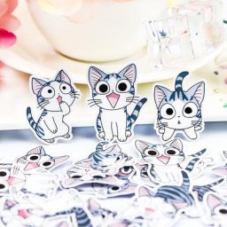 Autocollants chat doux créatif et mignon étiquette Scrapbooking décoratif DIY bricolage album