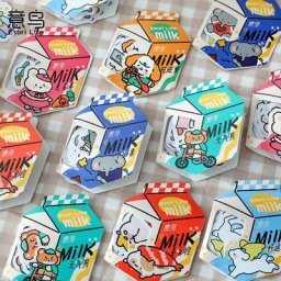 Ensemble d'autocollants en forme d'animaux mignons étiquette Scrapbooking chat ours Kawaii