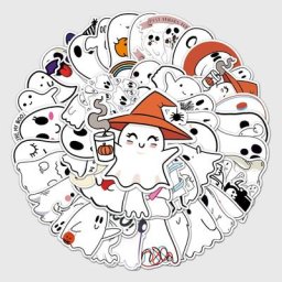 Autocollant étanche Halloween démon Kawaii étiquette Scrapbooking décoration pour carnet de notes