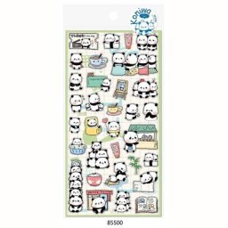 Autocollants décoratifs imperméables en PVC pour téléphone KrasnoPenEcolBear 007 1 feuille