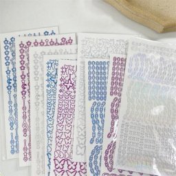 Autocollants laser décoratifs en PVC anciers de scrapbooking autocollant de papeterie bricolage