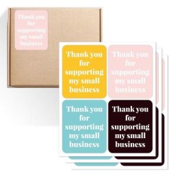 Autocollants de remerciement rose bleu jaune noir pour décor GT merci de soutenir ma petite