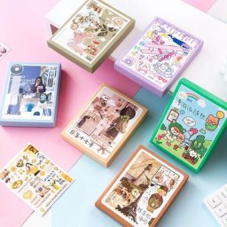 Dimi – autocollants Kawaii en fleurs étiquette Scrapbooking décoratif Vintage pour Album journal