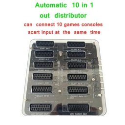 Commutateur automatique 10 entrées 1 sortie SCART 10 voies (EUR) IN et 1 voie OUT (1 * sortie SCART