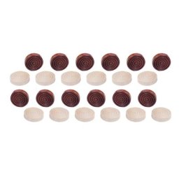Jeux de société en bois pièces de dames accessoires avec crêtes empilables pour jeux