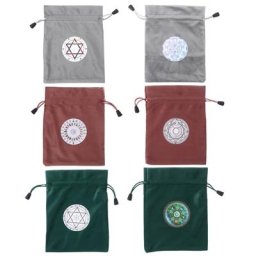 Pochette de rangement en velours pendule de Divination nappe de jeu de société Tarot