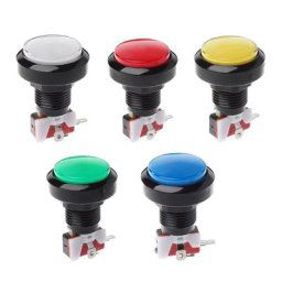Lampe LED ronde pour jeu vidéo d'arcade 5 couleurs 60/45MM bouton poussoir pour lecteur