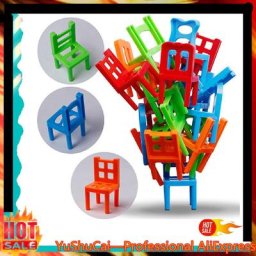 Balance Chairs Jeu de société pour enfants Balance dos Empilable Mini décennie s Jouet 18