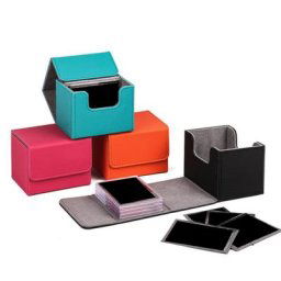 Boîte de jeu de cartes à collectionner portable pour enfants porte-évaluation stockage de cartes