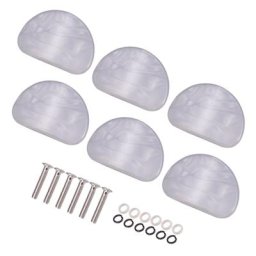 Chevilles de réglage pour guitare 6 pièces perles blanches boutons accordeurs têtes de Machine