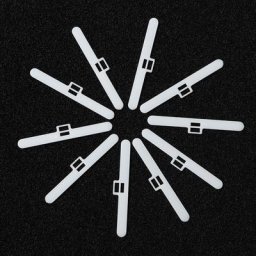 Accessoires pour rideaux de fenêtre 10 pièces 127MM 89MM lamelles de remplacement cintre de