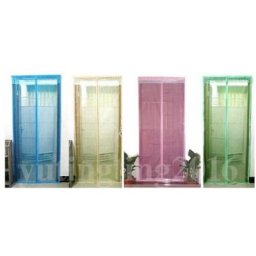 Rideaux anti-moustiques noirs filet magnétique fermeture automatique pour porte de cuisine été