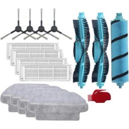 Brosse principale avec filtre lavable et brosse latérale pour aspirateur Robot Conga 3590 3390 2690