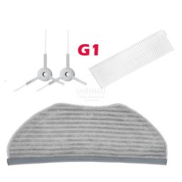 XIAOMI MIJIA G1 MJSTG1 – aspirateur Robot Mi 1 filtre Hepa + 1 serpillière + 2 brosses latérales