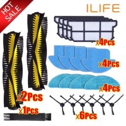 Kit de pièces détachées pour aspirateur robot Ilife V7S pro v7s V7s plus V7 avec rouleau brosse