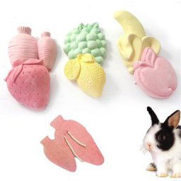 Napnights-Jouets à mâcher pour animaux de compagnie forme de fruit hamster perroquet calcium