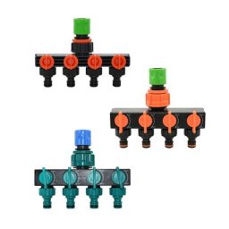 Mathiateur de Tuyau d'Arrosage à 4 Voies Connecteur G1/2 G3/4 G11 Pièces