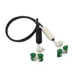 Kit d'arrosage croisé pour serre pulvérisateur à brouillard pour jardin Irrigation tuyau 1/4