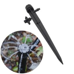 Micro arroseur réglable à 360 ° 8 trous buse de pulvérisation à diffusion circulaire complète