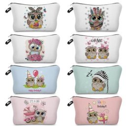 Trousse de maquillage imprimée théâtre mignon pour femmes trousse de toilette pratique trousse à