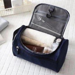 Trousse de maquillage de voyage fonctionnelle pour hommes trousse de toilette fermeture éclair
