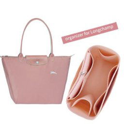 Longchamp-Sac à Main Multifonction en Feutre pour Femme Accessoire de Maquillage Cosmétique de