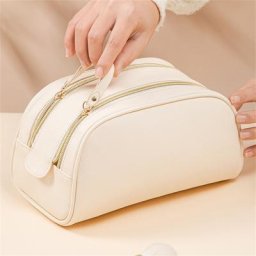 Trousse de maquillage de grande capacité pour femmes sac cosmétique portable trousse de toilette