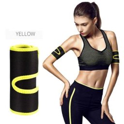 Manchon de bras rond ultra-mince compression thermique transpiration bande amincissante pour