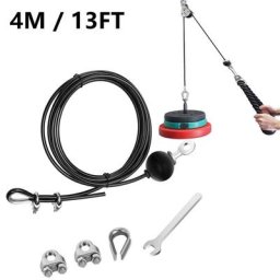 Câble métallique de gymnastique en acier robuste de 4M Machine à câble domestique corde épaisse de