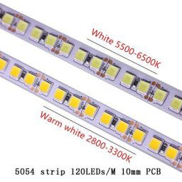 Bande lumineuse LED flexible pour la décoration de la maison 5054 5050 SMD 120led 60LED
