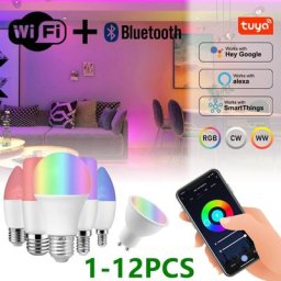 Ampoule Led Wifi Smart IoT RgbCW commande vocale couleur changeante fonctionne avec Google Home