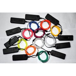 Lampe de scène à piles 2AA de 2m 10 couleurs Tube en EL Flexible néon lumière froide