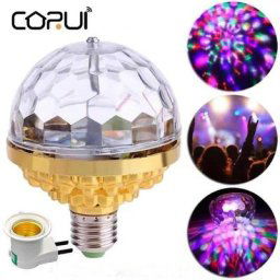 CoRui Led sept couleur gyrophare boule magique ampoule ménage KTV flash intérieur chambre de