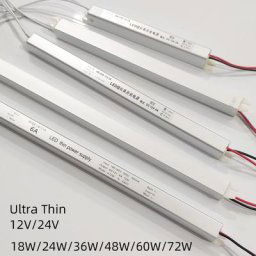 Adaptateur de commutation pour bandes lumineuses à LED alimentation ultra fine CA 220V 18W 24W